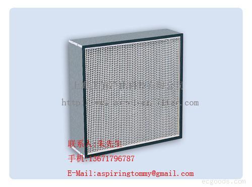 有隔板高效过滤器，无隔板高效过滤器，V-BED高效滤网，耐高温高效空气过滤器