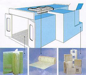 烤漆房过滤棉、天井滤网