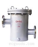 法兰连接直通工篮式过滤器