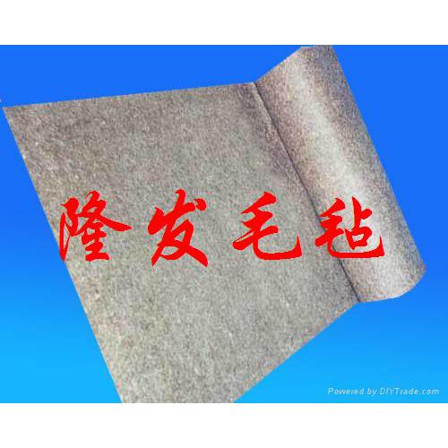 涤纶针刺毛毡滤料，防尘用羊毛毡布