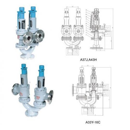 A43H双联弹簧式安全阀