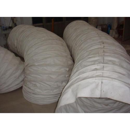 水泥厂防水钢圈伸缩布袋