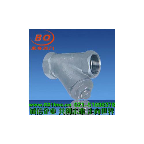 不锈钢内螺纹Y型过滤器厂家直销|上海秉奇