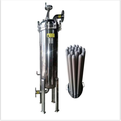 SUS316钛棒精密过滤器 滤芯式过滤器 快装法兰式 工业过