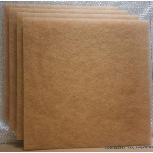 黄色耐240度高温无纺布过滤棉过滤器滤网