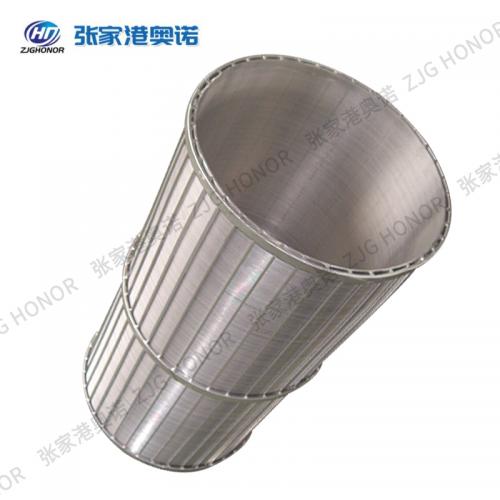 不锈钢304/316L楔形滤网条缝筛圆筒